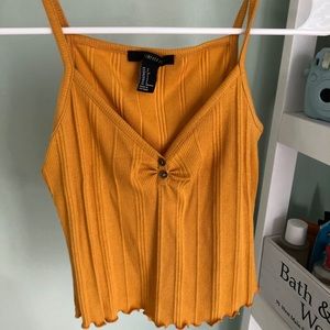 Forever21 Rustic Orange Slightly Cropped Cami Top